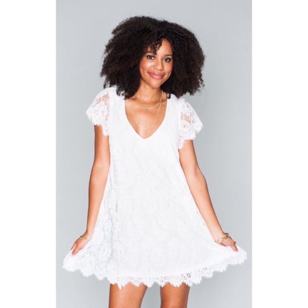 Show Me Your Mumu Kylie Mini White Lace — EUC